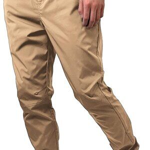 Men's Hybrid Track Pants - Quick-Dry, Slim Fit Joggers with Pocket, Large Size